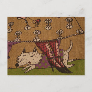 Dog Illustration Postkarte