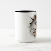 dog in a cracked wall tasse (Zentrum)
