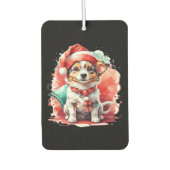 Dog in Christmas Hat - Christmas Tale Oversized T- Autolufterfrischer (Vorderseite)