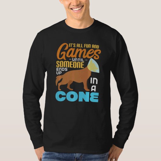 Dog In Cone Veterinarian   T-Shirt (Vorderseite)