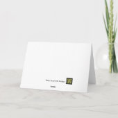 Dog in einer blauen Box Weihnachtskarte mit Bogen Karte (Rückseite)