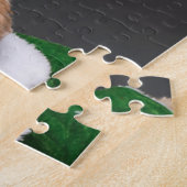 Dog in Elf Kostüm Puzzle (Seite)