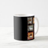 Dog In Ghost Costume Funny Halloween Puppy Lover Kaffeetasse (VorderseiteRechts)