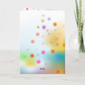 Dog in Party Hat Birthday Karte (Rückseite)