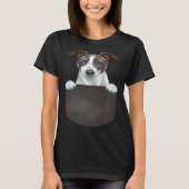 Dog In Pocket  Dog  Italian Greyhound T-Shirt (Vorderseite)