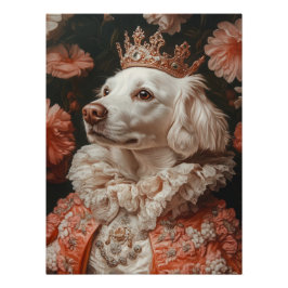 Dog in Royal Attire. Elegant Dog Portrait - Royal Poster