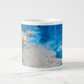 Dog in the Blue City Jumbo-Tasse (Vorderseite)