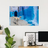 Dog in the Blue City Poster (Heimbüro)