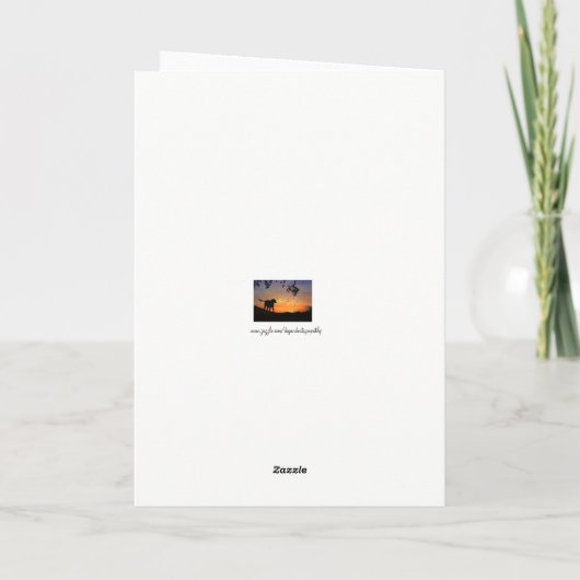 Dog in Window Dog Sympathy Card Karte (Rückseite)