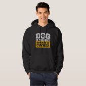 Dog Is Friendly Beware Owner Warning Humor Protect Hoodie (Vorne ganz)