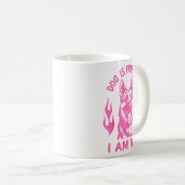 Dog Is Friendly I Am Not - German Shepherd Dog Fun Kaffeetasse (VorderseiteRechts)
