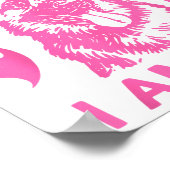 Dog Is Friendly I Am Not - German Shepherd Dog Fun Poster (Ecke)