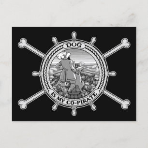 Dog Is My Co-Pirate II Postkarte