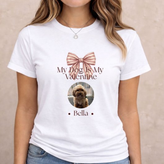 Dog Is My Valentine – Dog Lover Valentine Gift Tri-Blend Shirt
