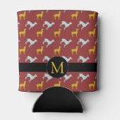 Dog Jahr 2018 Zodiac Birthday Monogram kann kühler Dosenkühler (Rückseite)