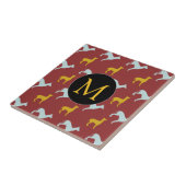 Dog Jahr 2018 Zodiac Birthday Monogram Tile Fliese (Seite)