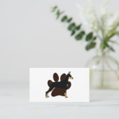 Dog K9 | Dog Paw Visitenkarte (Stehend Vorderseite)