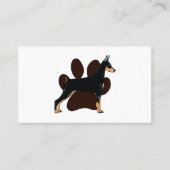 Dog K9 | Dog Paw Visitenkarte (Vorderseite)