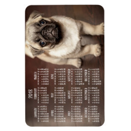 Dog-Kalender 2018 Foto Großes Magnet 4x6