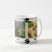 Dog-Katze Pads 3 Vintage Sofortbilder Kaffeetasse (VorderseiteRechts)