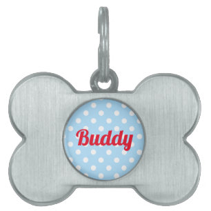 Dog Katzenkätzchen Pup Name Niedlich Retro Blue Po Tiermarke
