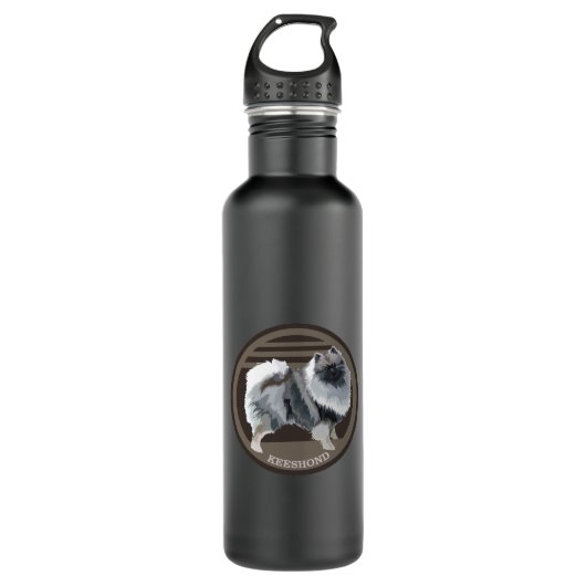 Dog-keeshond Trinkflasche (Vorderseite)