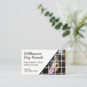 Dog Kennels Wire Fencing Visitenkarte (Stehend Vorderseite)