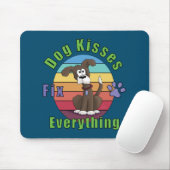 Dog Kisses Fix Alles Mousepad (Mit Mouse)