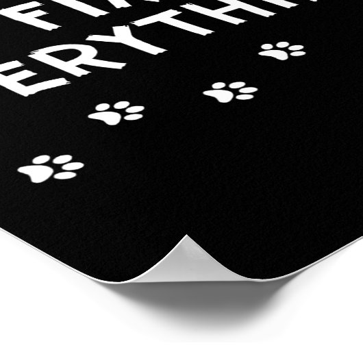Dog Kisses Fix Everything Poster (Ecke)
