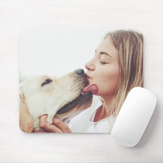 Dog Kisses Photo Mousepad (Mit Mouse)