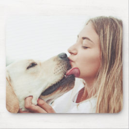 Dog Kisses Photo Mousepad