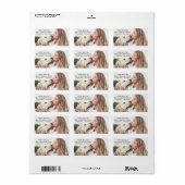 Dog Kisses Photo Return Address Label Adressaufkleber (Vorne)