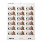 Dog Kisses Photo Return Address Label Adressaufkleber (Vorne)