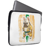 Dog Knows Karate Laptopschutzhülle (Vorne Rechts)