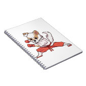 Dog Knows Karate Notizblock (Rechte Seite)