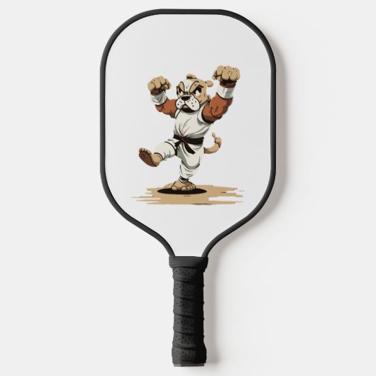 Dog Knows Karate Pickleball Schläger (Vorderseite)