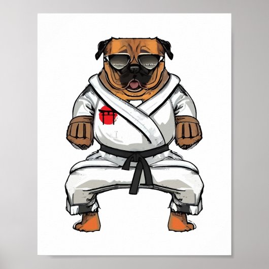 Dog Knows Karate Poster (Vorne)