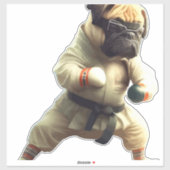 Dog Knows Karate transformiert Aufkleber (Blatt)