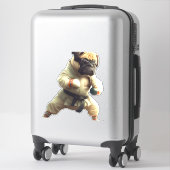 Dog Knows Karate transformiert Aufkleber (Koffer)