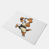 Dog Knows Karate transformiert Fußmatte (Schrägansicht)