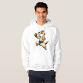 Dog Knows Karate transformiert Hoodie (Vorne ganz)