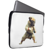 Dog Knows Karate transformiert Laptopschutzhülle (Vorne Rechts)
