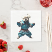 Dog Knows Karate transformiert Serviette (Beispiel)
