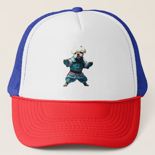 Dog Knows Karate transformiert Truckerkappe (Vorderseite)