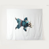 Dog Knows Karate transformiert Wandteppich (Vorderseite (Horizontal))