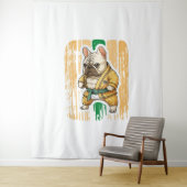 Dog Knows Karate Wandteppich (Beispiel)