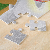 Dog & Lady im Café Lunch Jigsaw Puzzle (Seite)