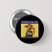 Dog Lady Kamala-harris 2024 Button (Vorne & Hinten)