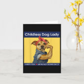 Dog Lady Kamala-harris 2024 Karte (Gelbe Blume)