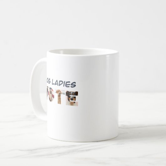 Dog Ladys Abstimmung Kaffeetasse (Vorderseite Links)